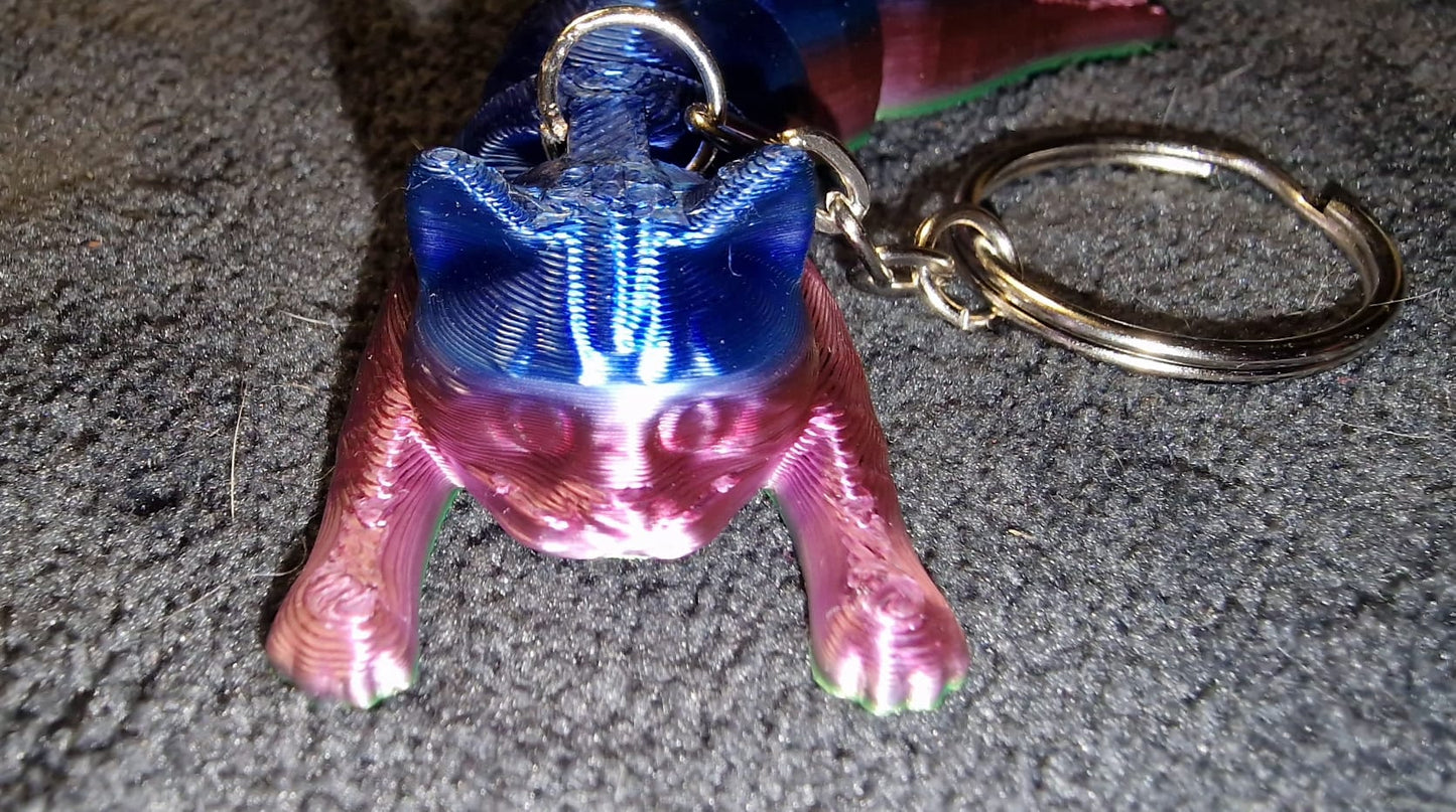 3D Printed Articulated Cat Key Ring 🐱✨