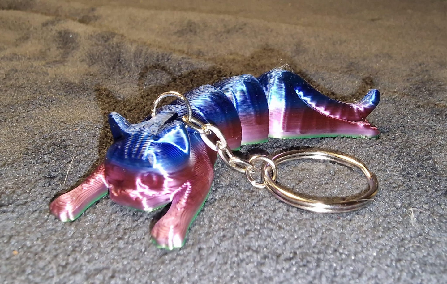 3D Printed Articulated Cat Key Ring 🐱✨