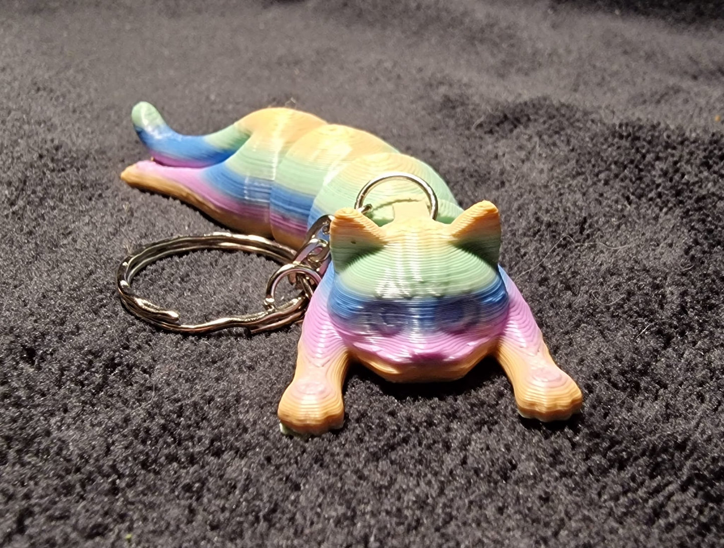 3D Printed Articulated Cat Key Ring 🐱✨