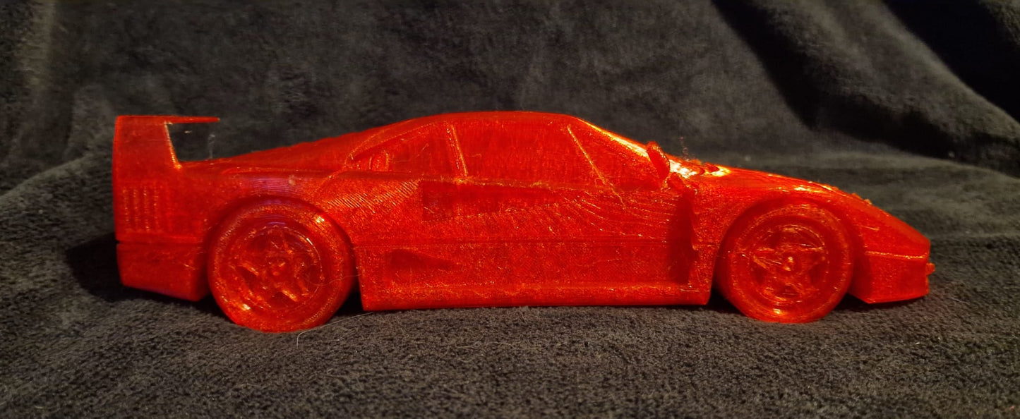 3D Printed Ferrari F40 pearl Red