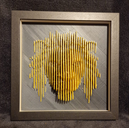 Gold Lion Shadow Box – 20x20x3cm | Bold & Elegant Wall Décor