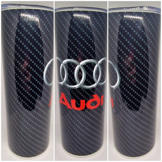 Car Theme Collection 20oz Skinny Tumbler - Carbon fibre Stainless Steel Tumbler