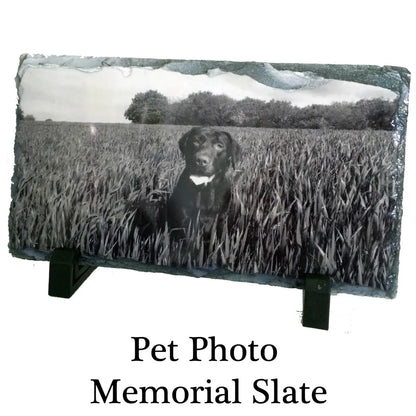 Personalised Custom Photo Slate: Unique Gift for Weddings, Anniversaries, Christmas & Birthdays, Memorial Keepsake Display