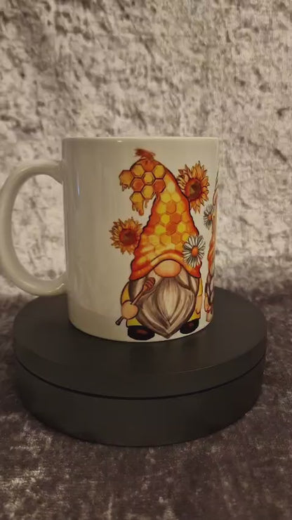 Handmade Bee Gonk Mug: Whimsical Drinkware for Bee Lovers